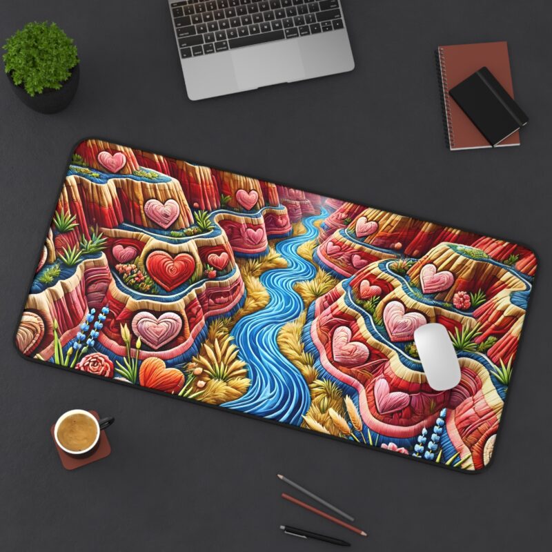 Heart Canyon Desk Mat Size 12*22