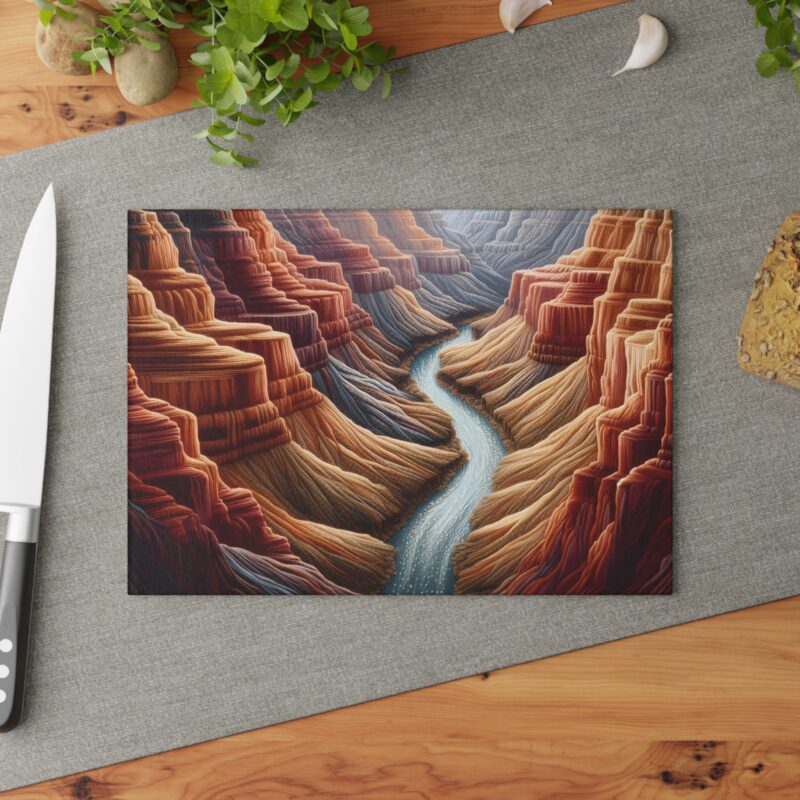 Grand Canyon Glass Cutting Board Small Size