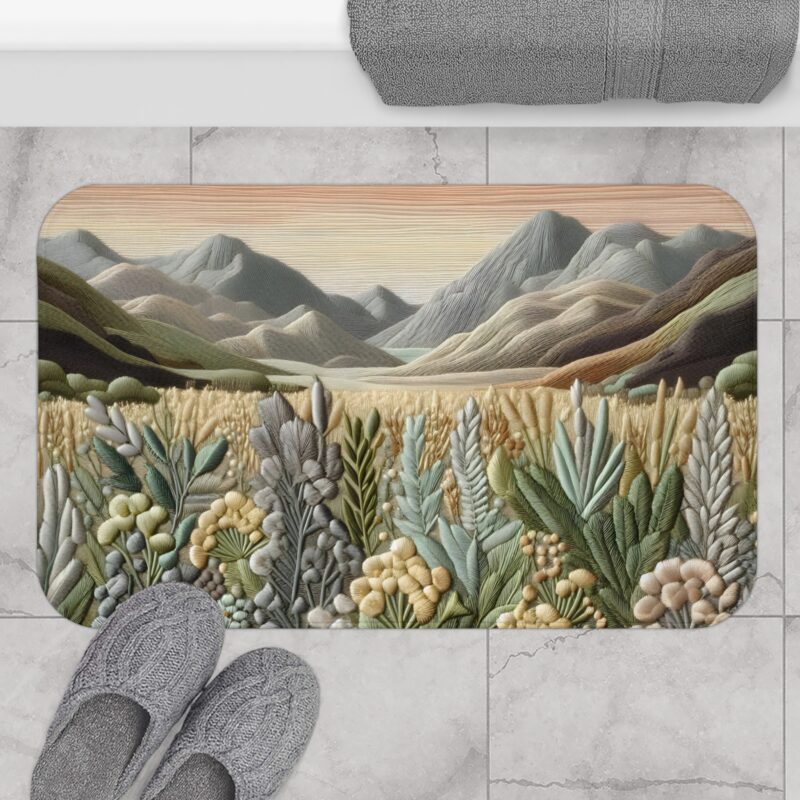 Alpine Bloom Bath Mat