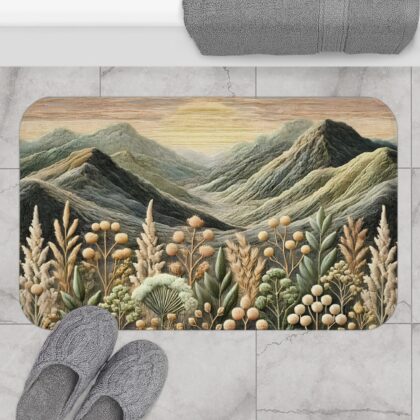 Floral Horizon Bath Mat