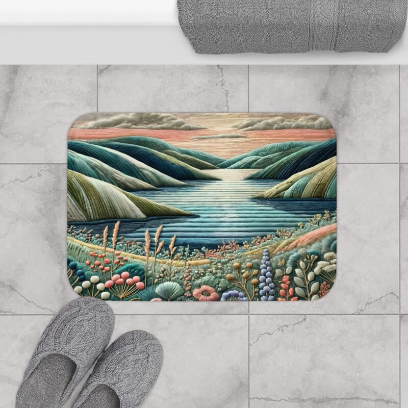 Lake Serenity Bath Mat Small Size