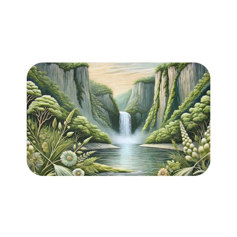 Emerald Cascades Bath Mat 1