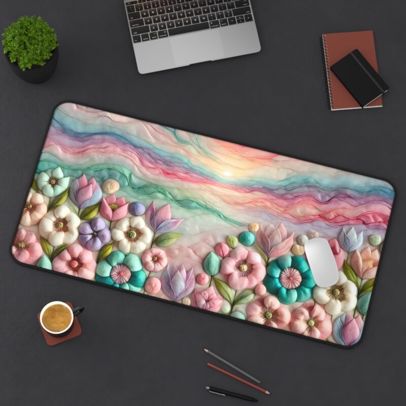Mountain Blossoms Desk Mat Size 12*22