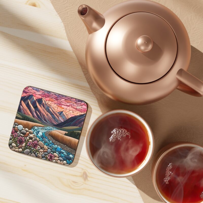 Pebble Meadow Coaster on Kitchen Counter