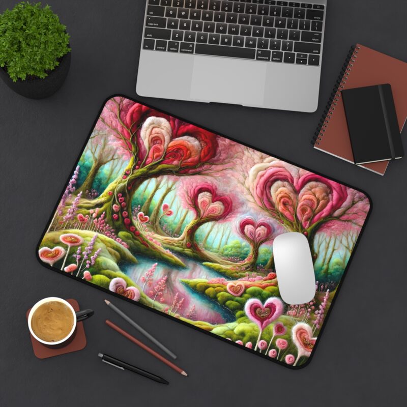 Whimsical Hearts Desk Mat