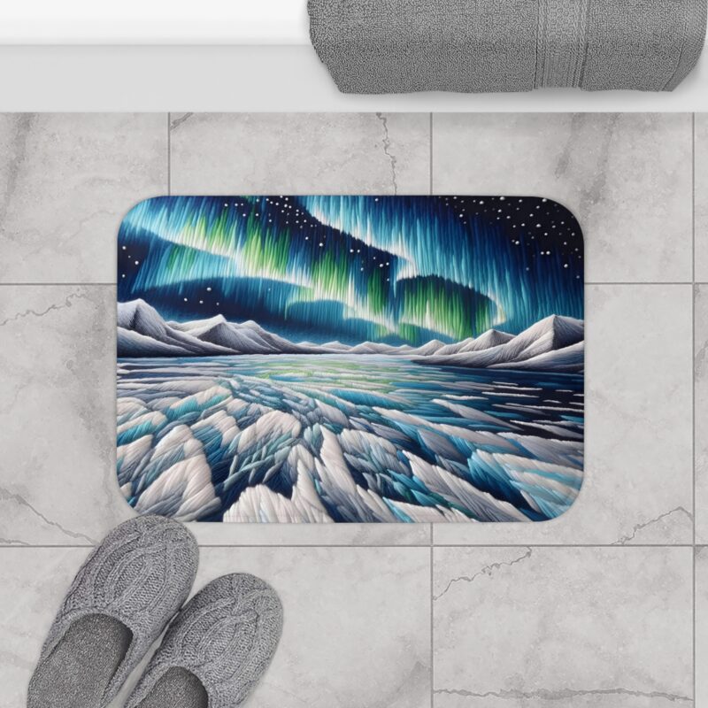 Arctic Glow Bath Mat Small Size