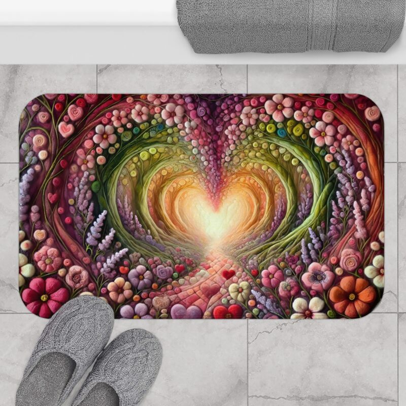 Love Meadow Bath Mat Small Size