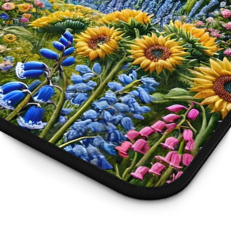 Starry Cottage Desk Mat Close Up View