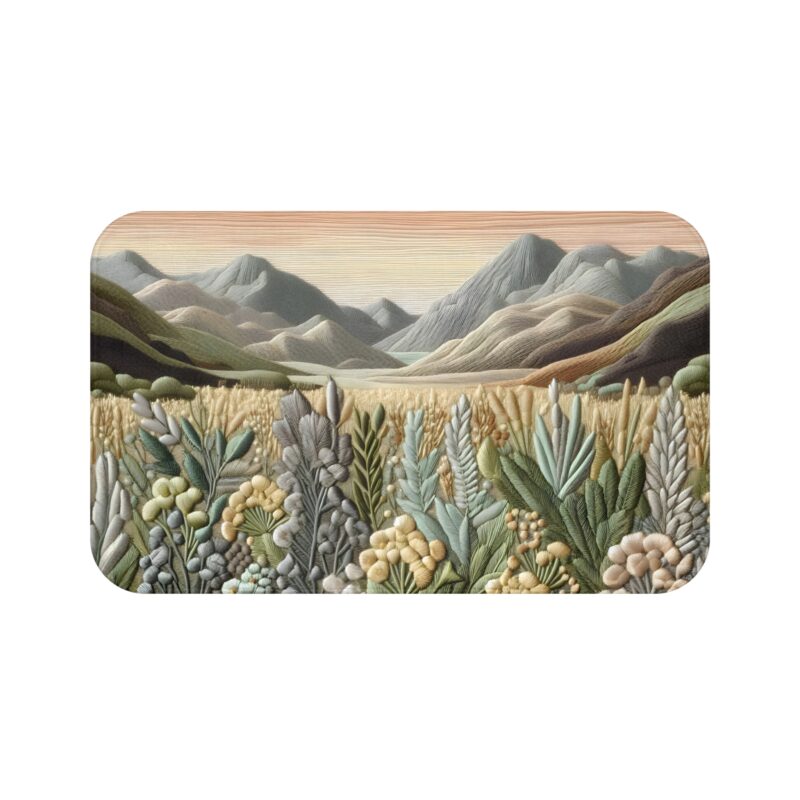 Alpine Bloom Bath Mat 1