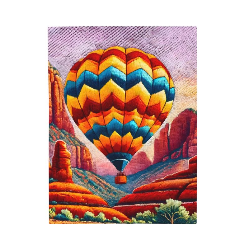 Balloon Odyssey Blanket On White Background