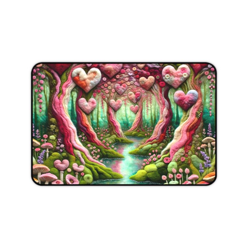 Heartwood Magic Desk Mat on White Background