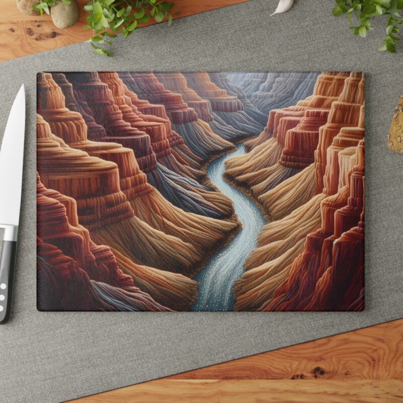 Grand Canyon Glass Cutting Board Large Size