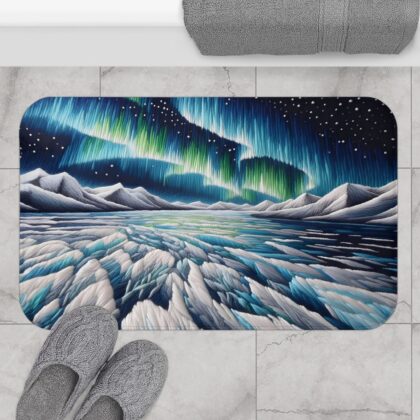 Arctic Glow Bath Mat