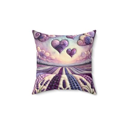 Heartfelt Lavender Throw Pillow