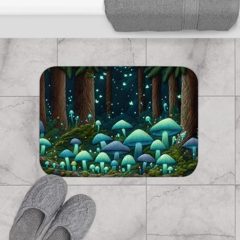 Moonlit Forest Bath Mat Small Size