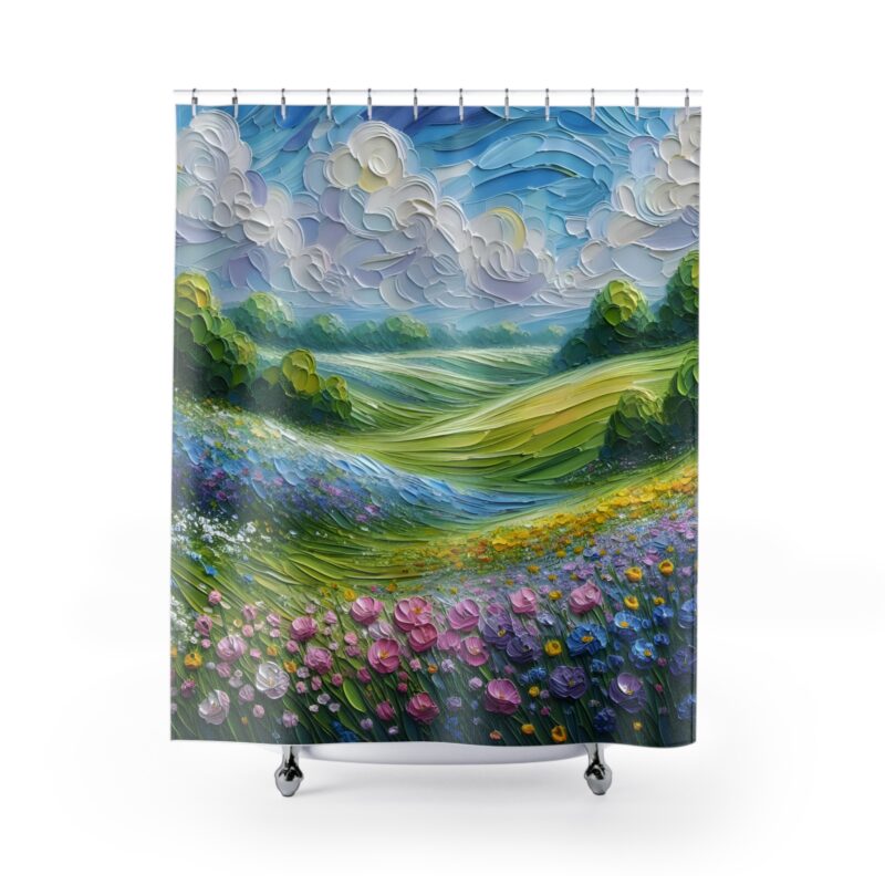 Verdant Vista Shower Curtain - Image 2