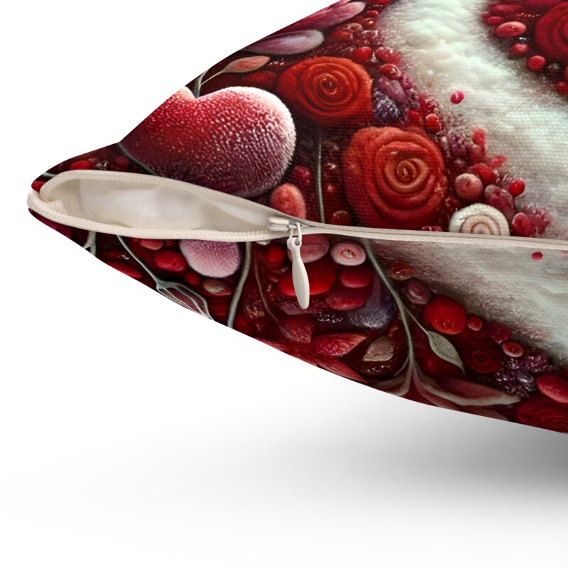 Scarlet Whimsy Pillow Side View