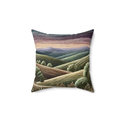 Amethyst Peaks Throw Pillow