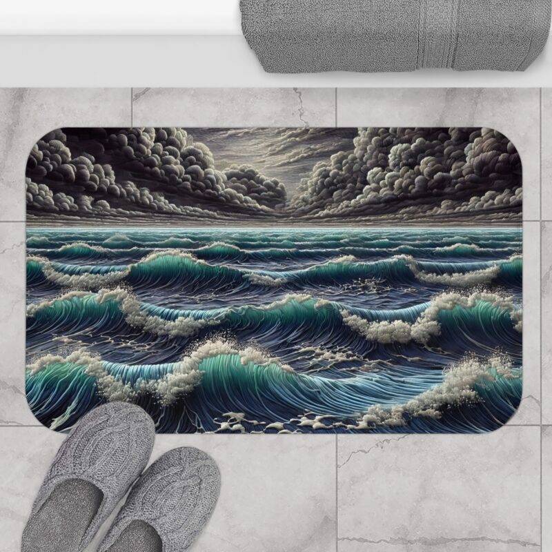 Stormy Seas Bath Mat