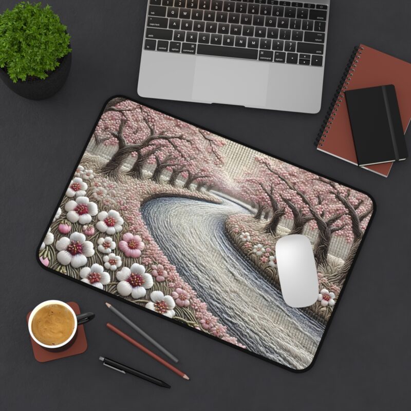 River Blossom Desk Mat