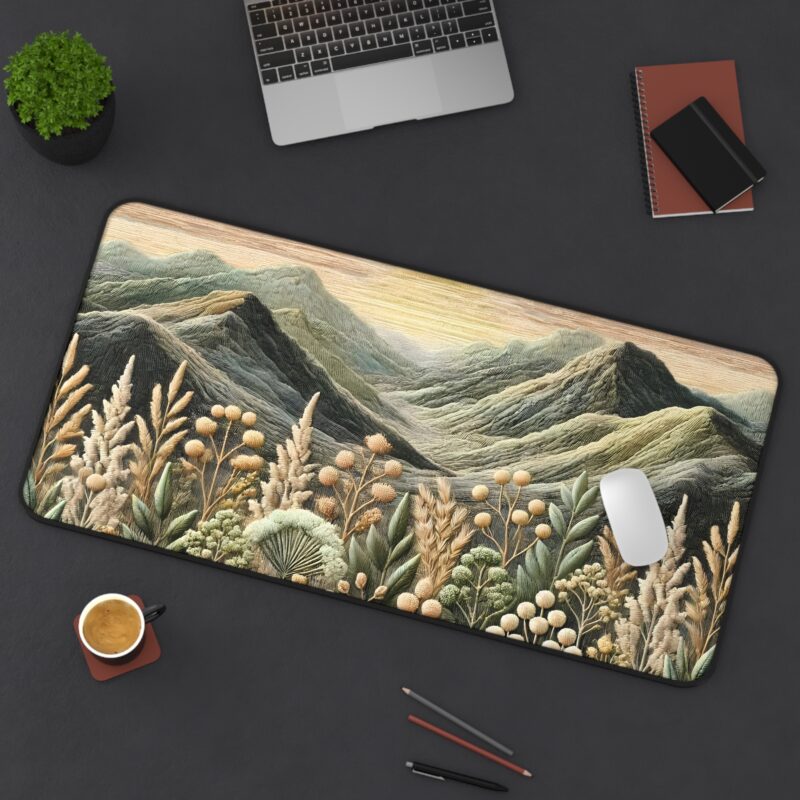 Alpine Blooms Desk Mat Size 12*22