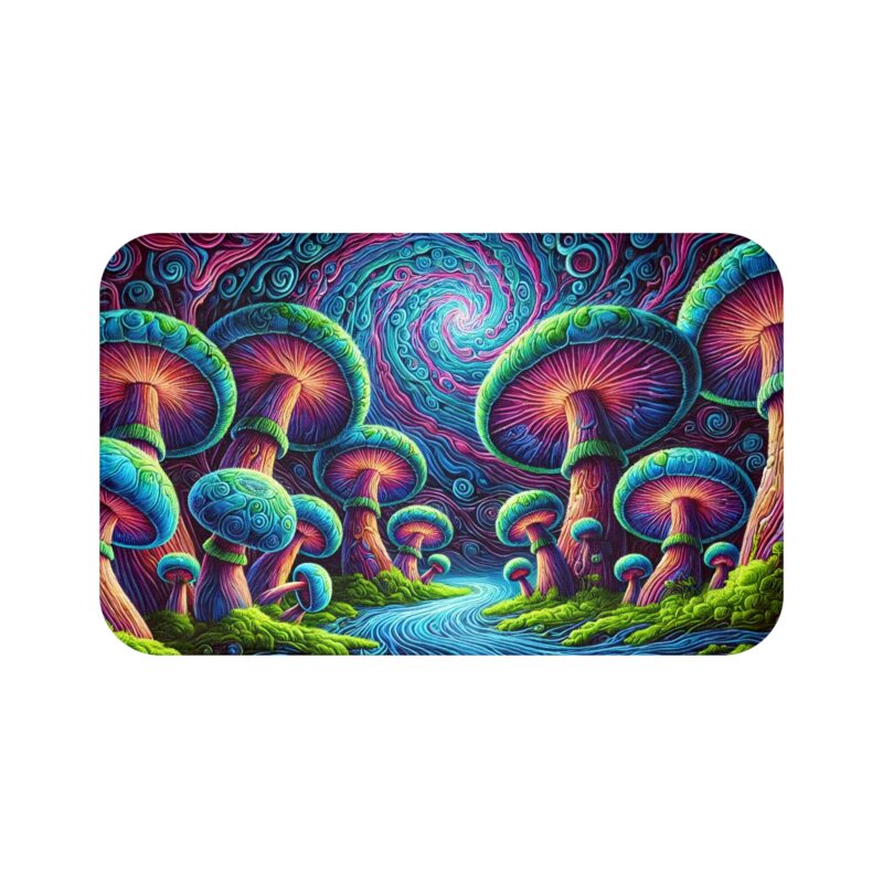 Psychedelic Shrooms Bath Mat 1