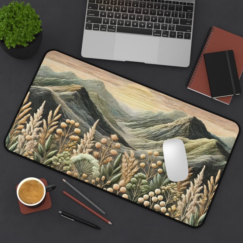 Alpine Blooms Desk Mat Size 16*32