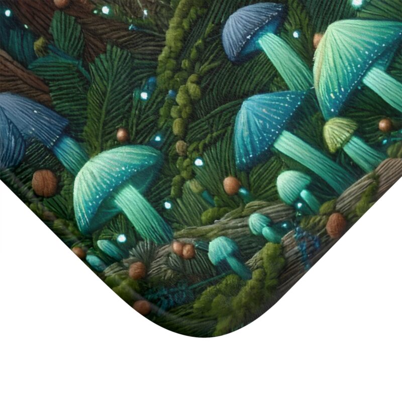 Moonlit Forest Bath Mat Close Up View