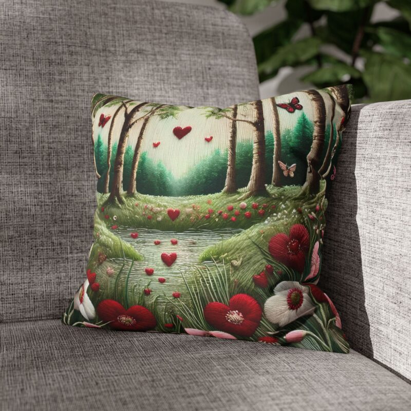 Heartblossom Pillow in a Living Room (1)