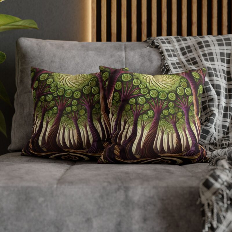 Whimsy Woods Pillow in a Living Room