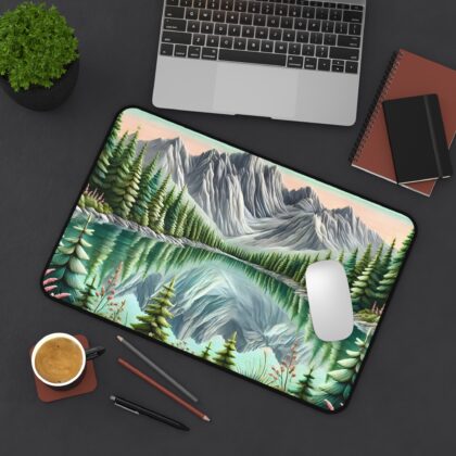 Snowy Peaks Desk Mat