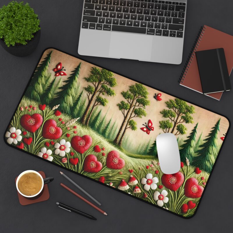 Love Blossom Desk Mat Size 12*22