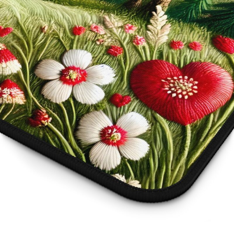 Love Blossom Desk Mat Close Up View