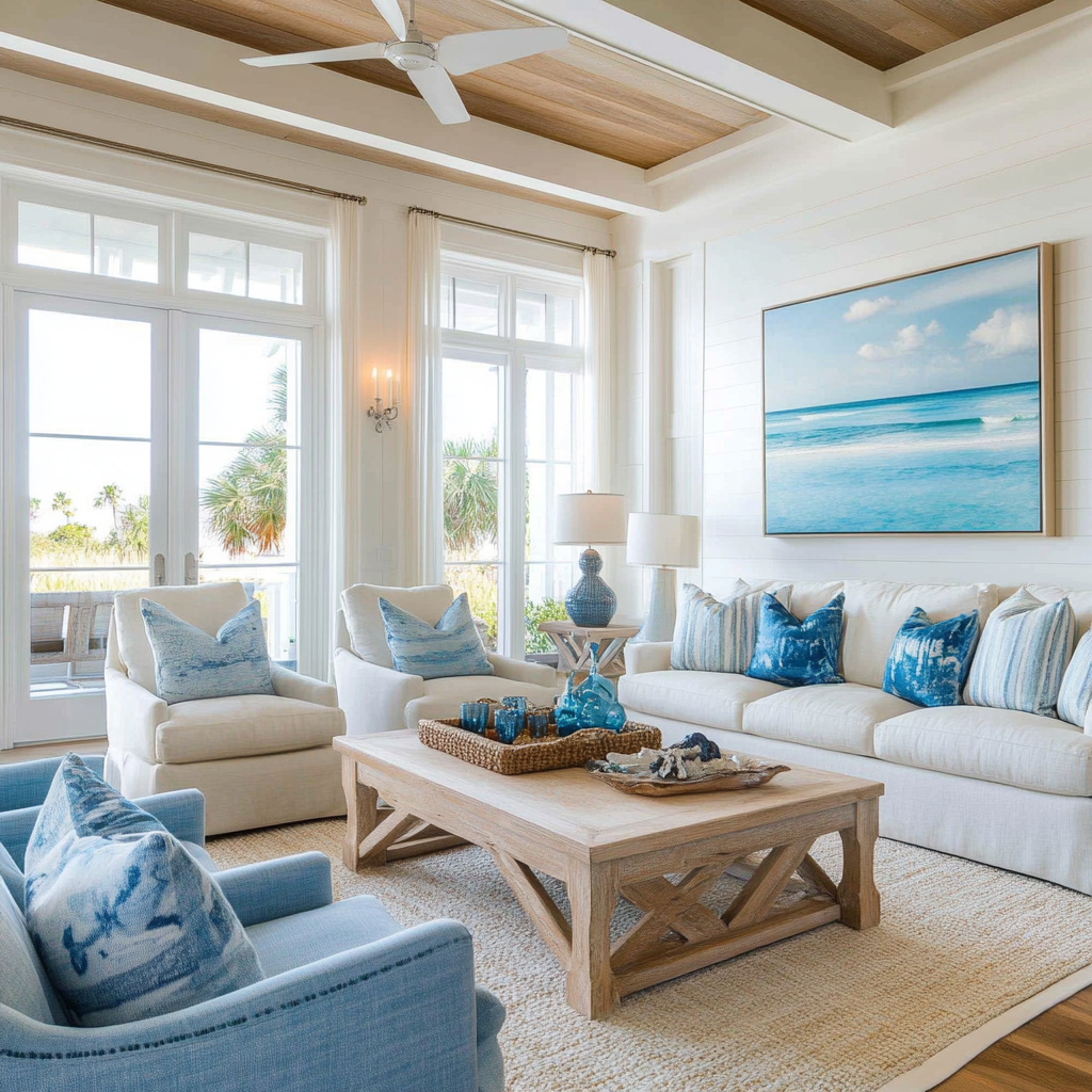 Coastal Living Room Decor Ideas 10