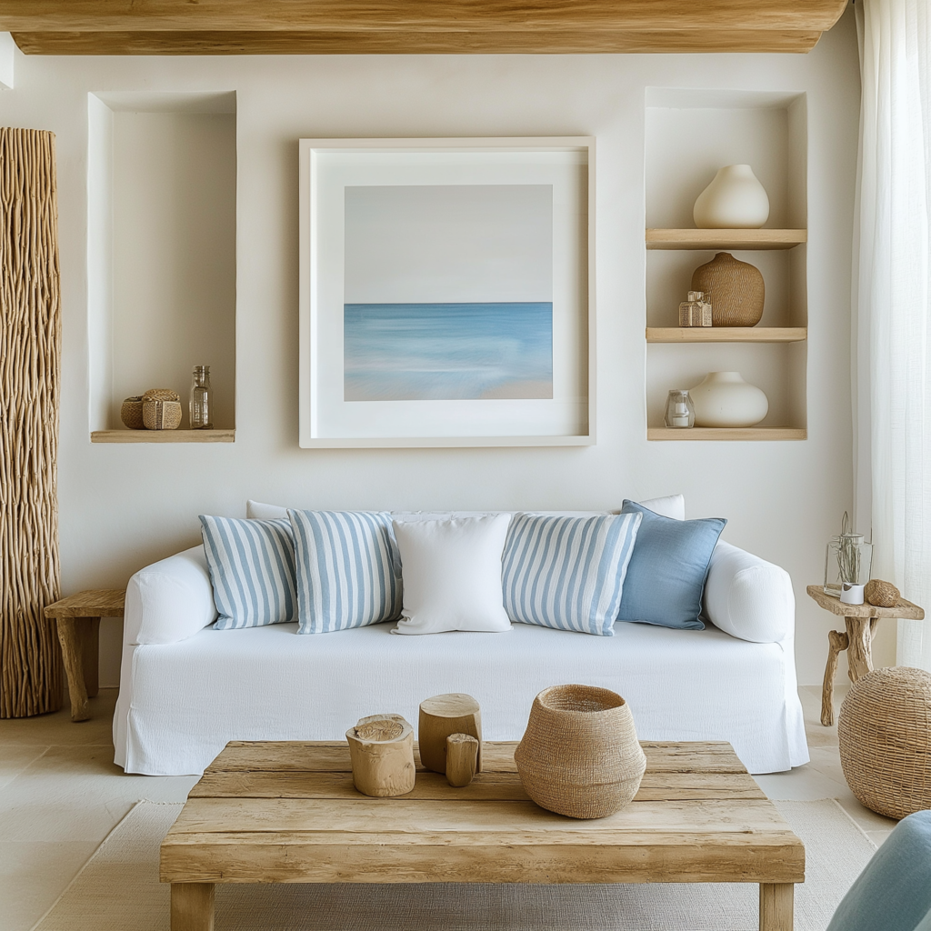 Coastal Living Room Decor Ideas 11