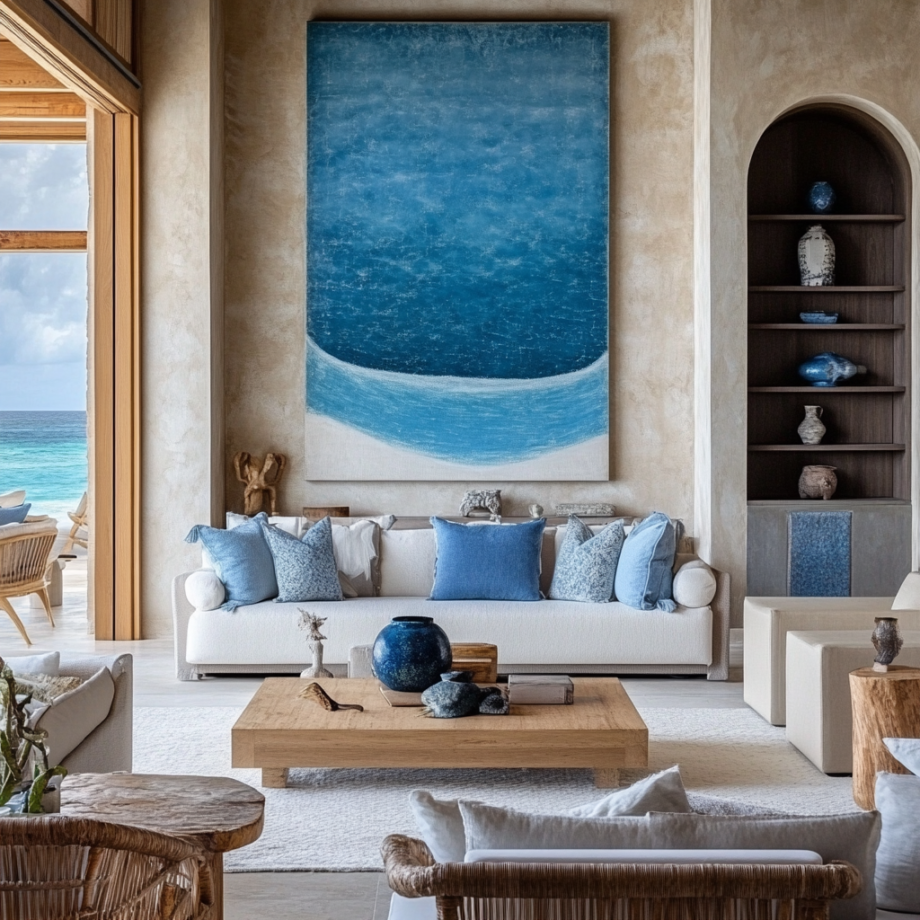 Coastal Living Room Decor Ideas 22