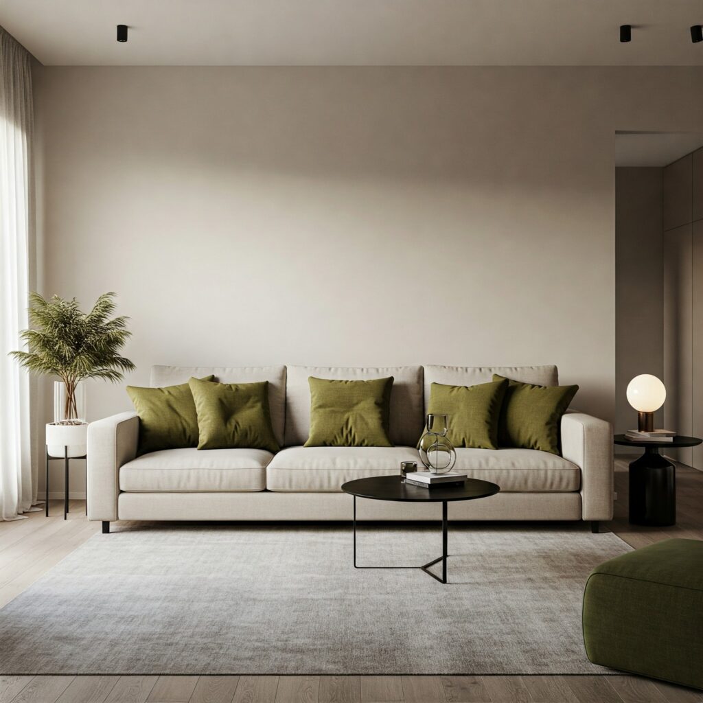 Olive Green Living Room 5