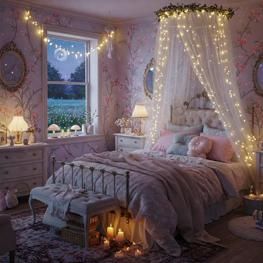 feminine fairycore bedroom