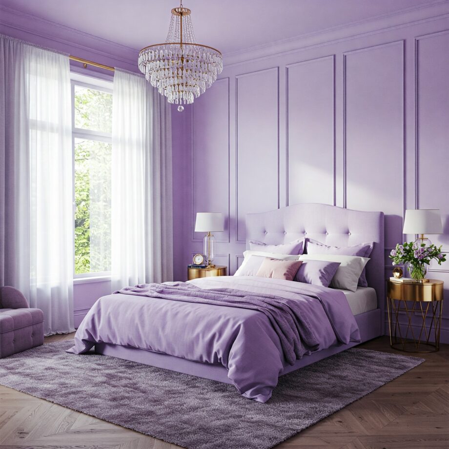 purple bedrooms