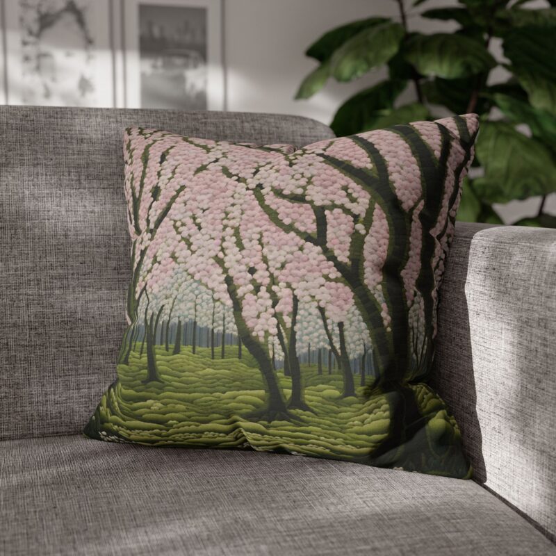 Spring Orchard Spun Polyester Pillowcase