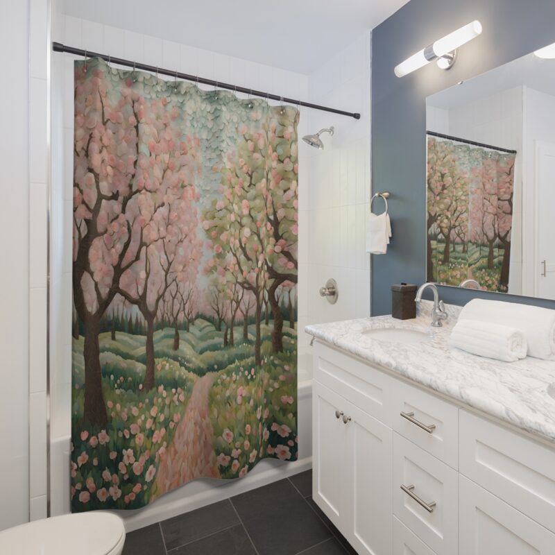 Petal Mirage Shower Curtain - Image 4