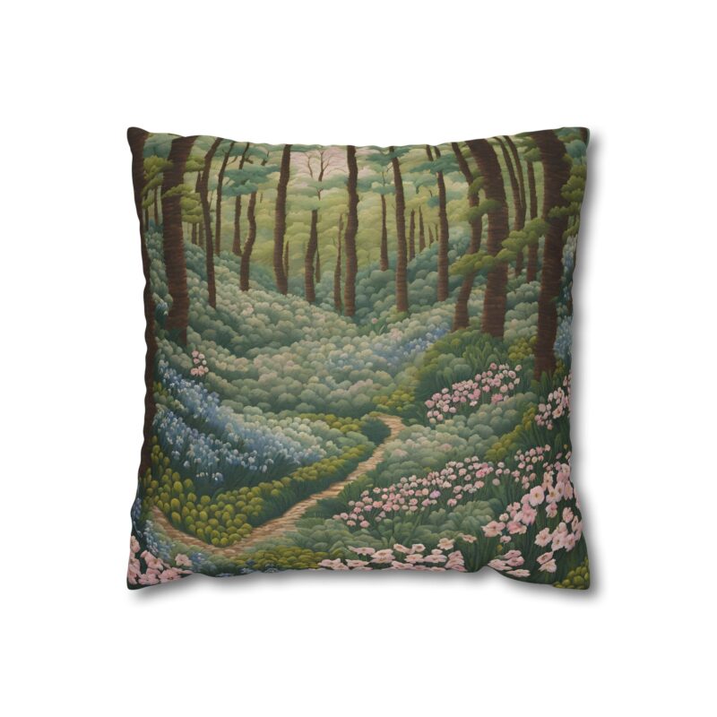 Floral Forest Spun Polyester Pillowcase - Image 2