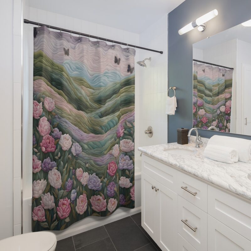Twilight Petals Shower Curtain - Image 4