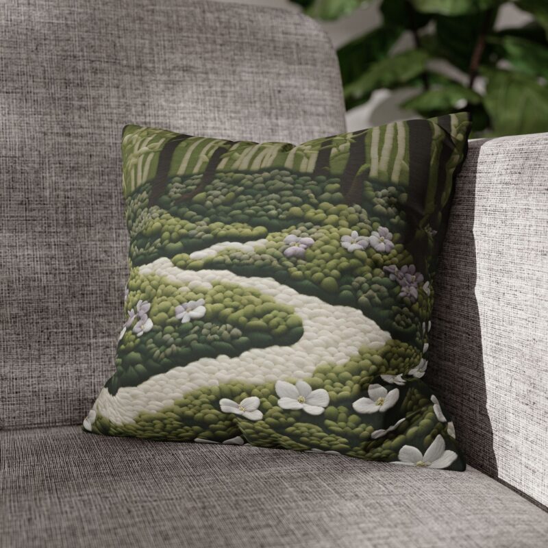 Wildflower Trail Faux Suede Pillowcase