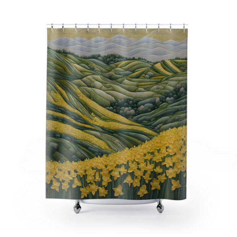Daffodil Dream Shower Curtain - Image 2