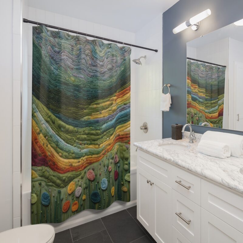 Threaded Hills Shower Curtain - Image 4