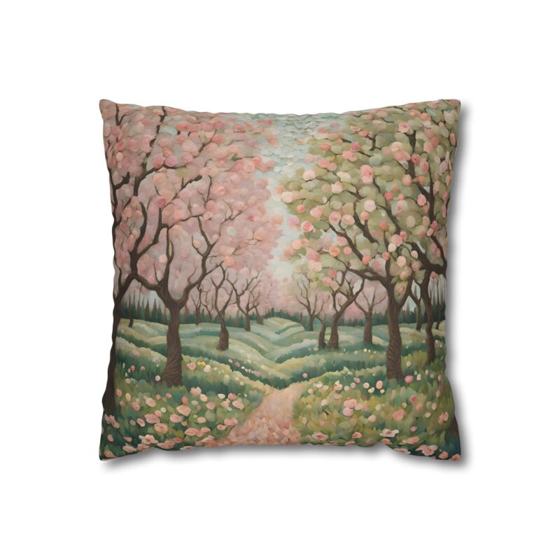 Sakura Path Faux Suede Pillowcase - Image 2