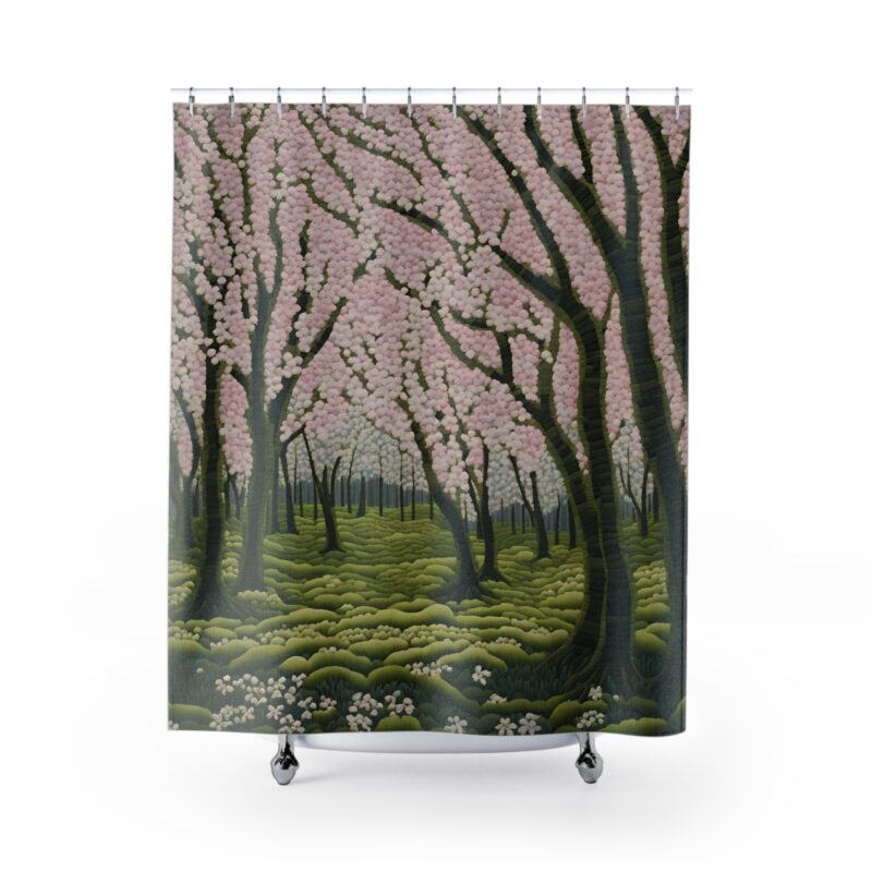 Whispering Sakura Shower Curtain - Image 2