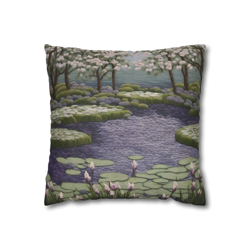 Lilac Dusk Faux Suede Pillowcase - Image 2