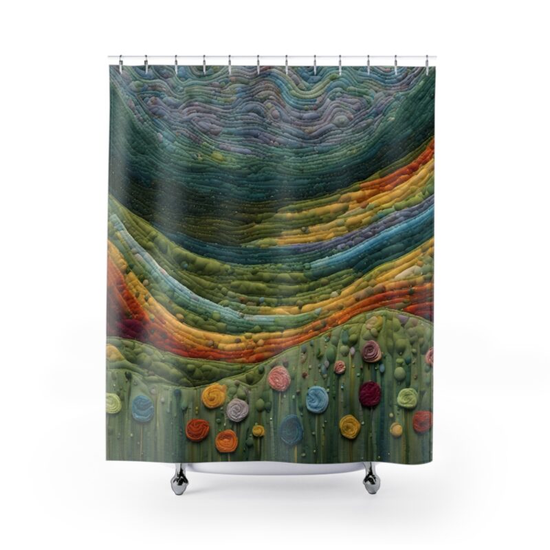 Threaded Hills Shower Curtain - Image 2